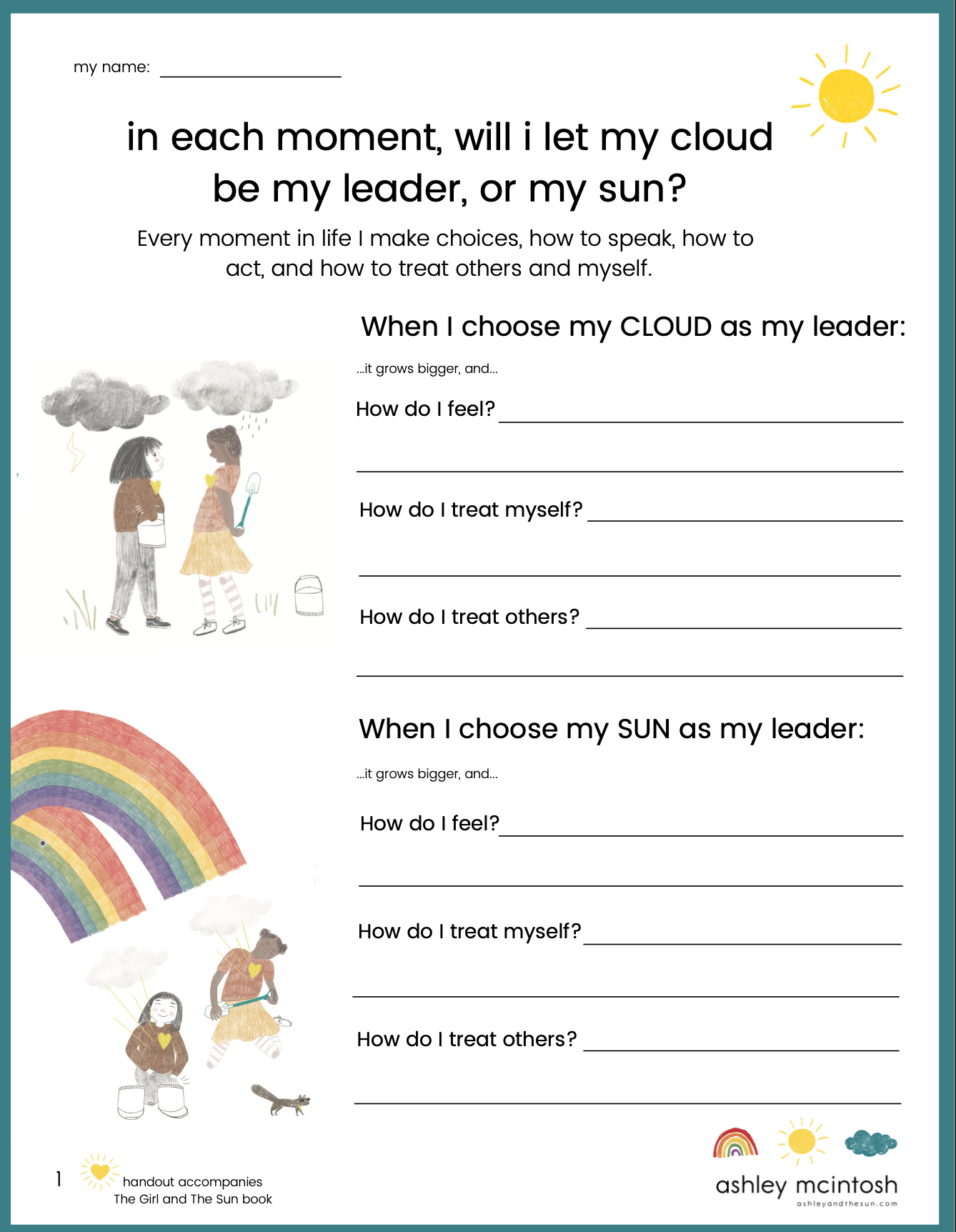 Free Printable Emotional Regulation Worksheets
