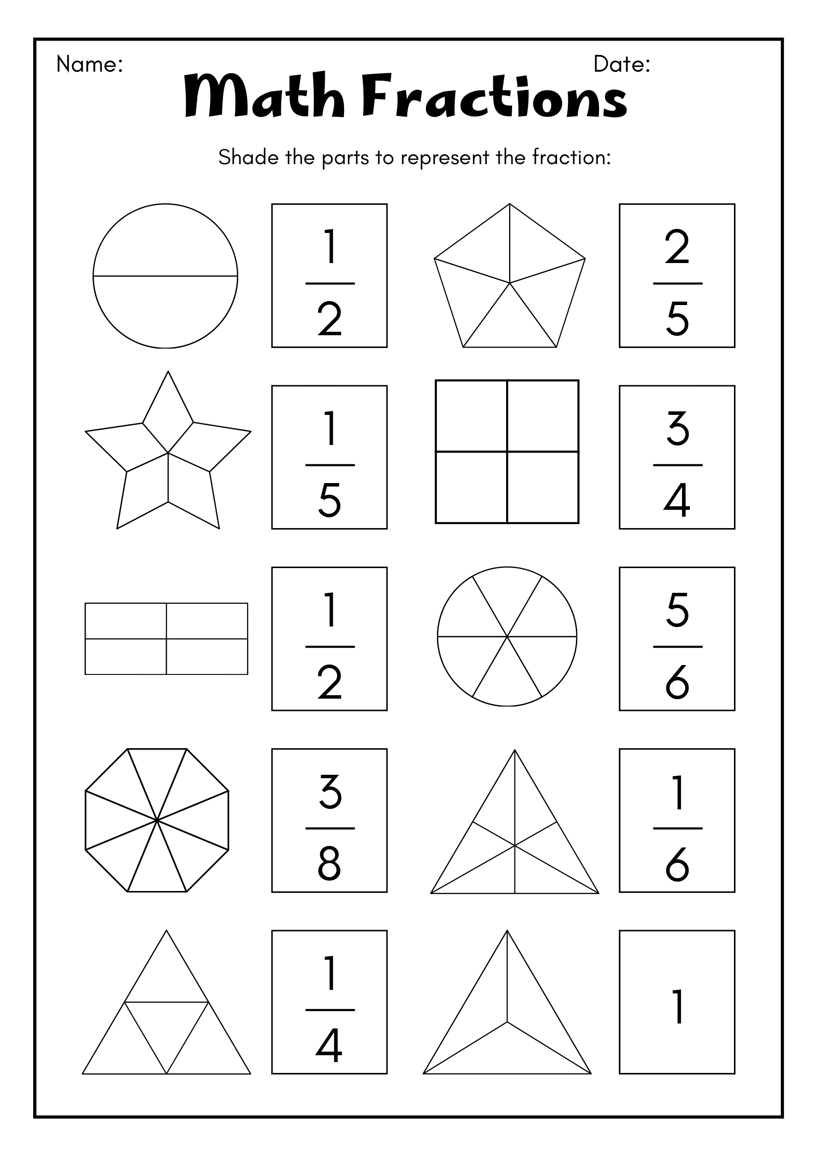 Printable 3rd Grade Worksheets