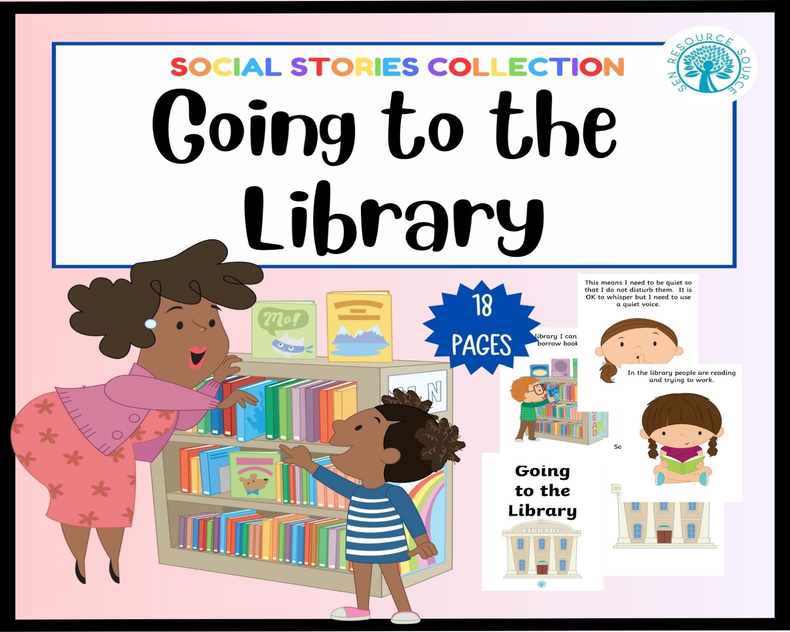 going to a library going to a library