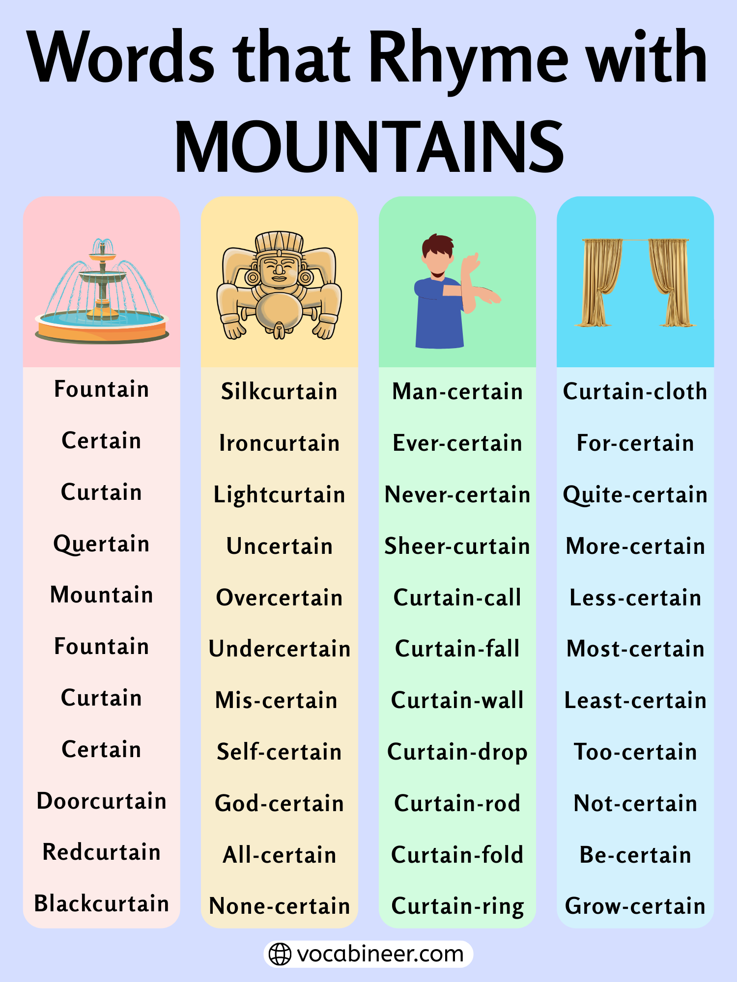 Graceful Rhymes For Mountain 805 Creative Words And Phrases