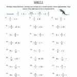 Grade 6 Fractions Worksheets