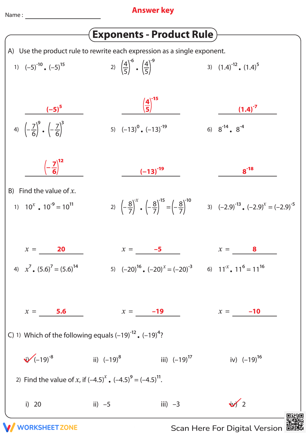 exponents worksheets 8th grade exponents worksheets 8th grade