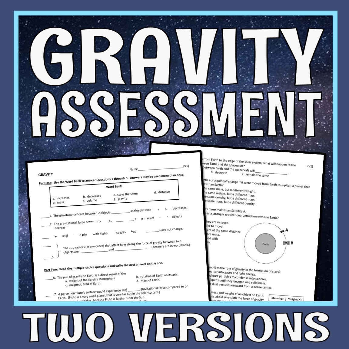 gravity questions gravity questions