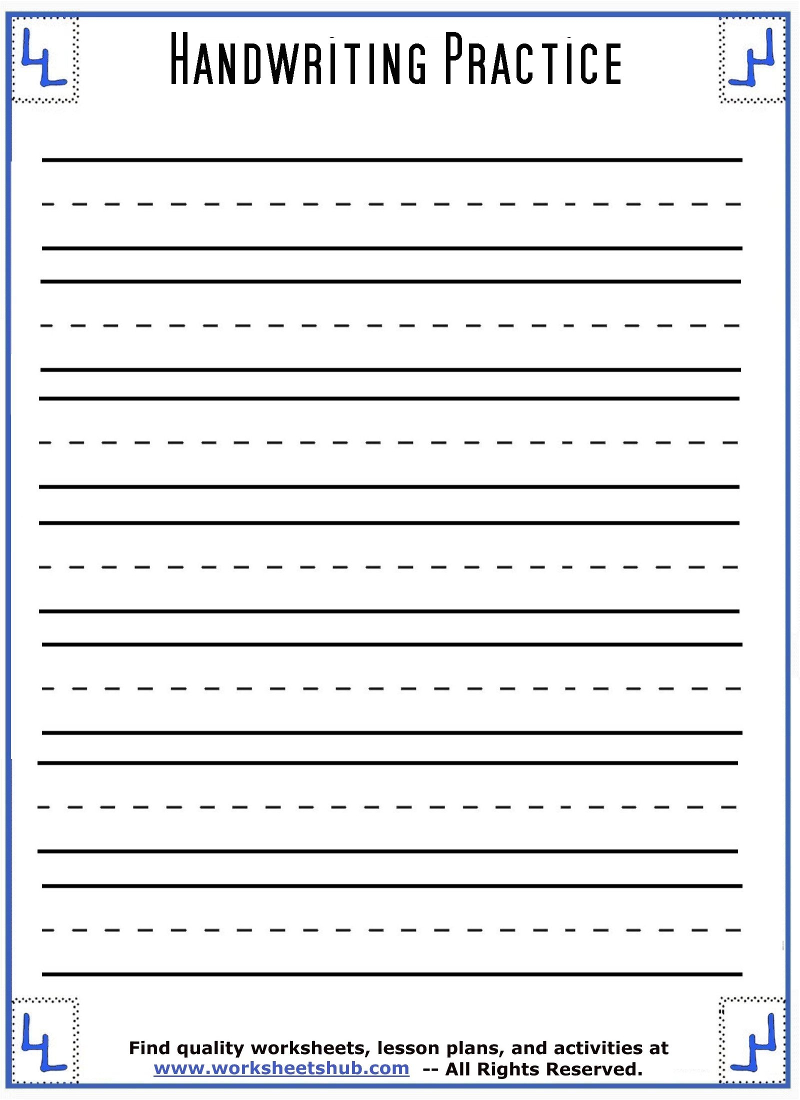 handwriting practice worksheets printable handwriting practice worksheets printable