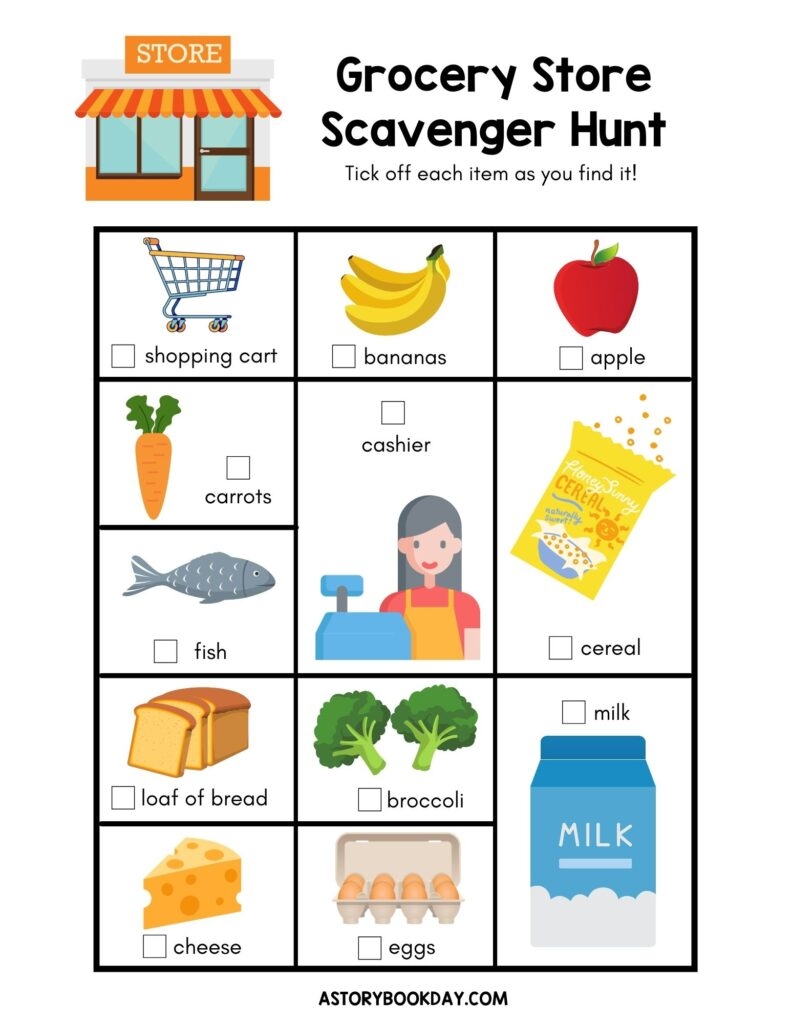 Have Fun With This Free Printable Grocery Store Scavenger Hunt For Kids Have Fun With This Free Printable Grocery Store Scavenger Hunt For Kids