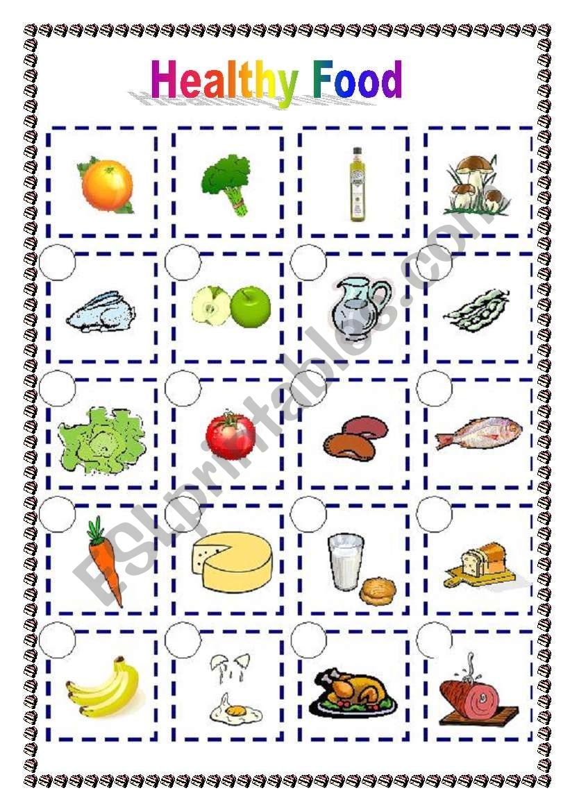 Healthy Food 06 04 09 ESL Worksheet By Manuelanunes3 Worksheets Library