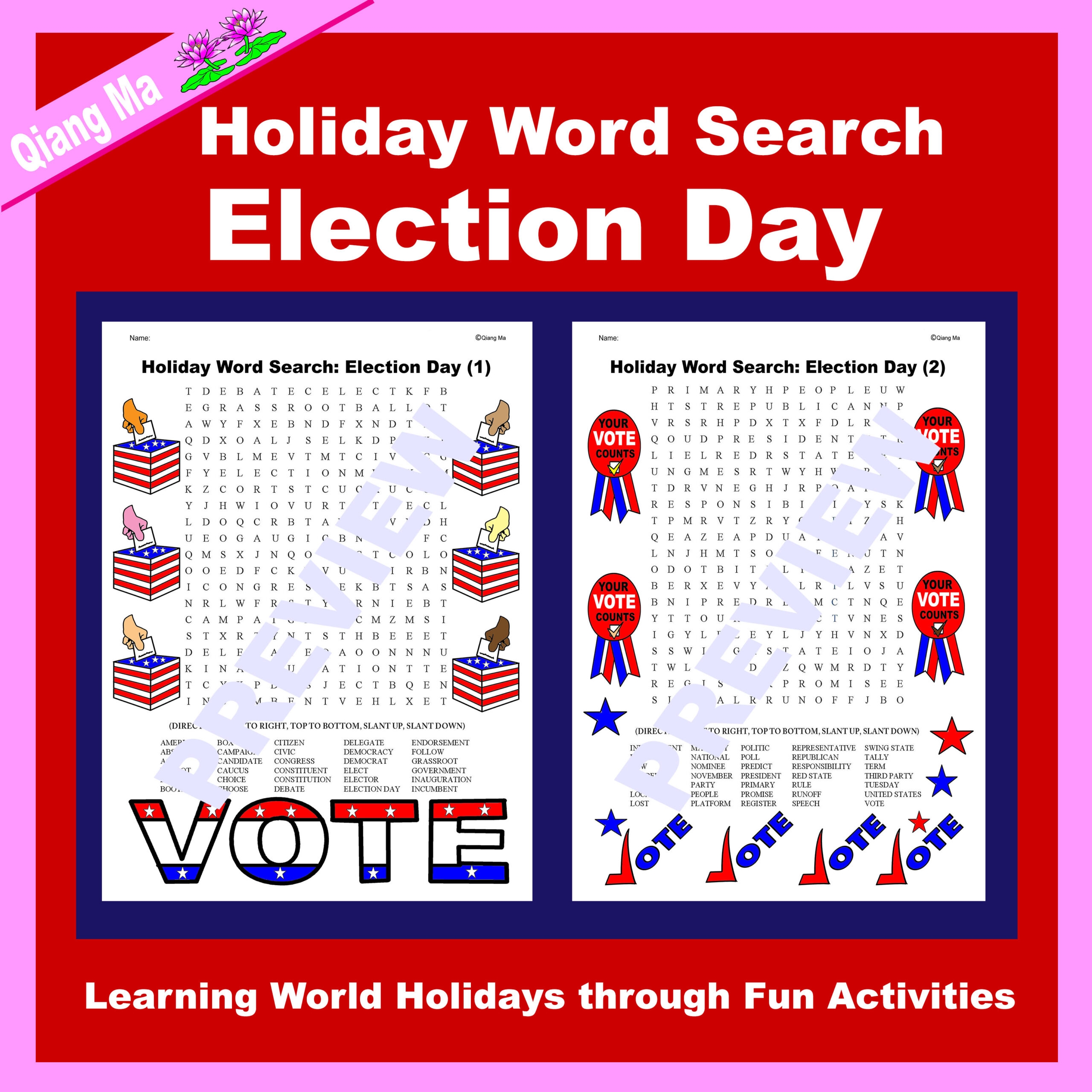 election day word search election day word search