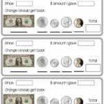 How Much Change Money Math Worksheets For Elementary Students Homeschool Helper Online