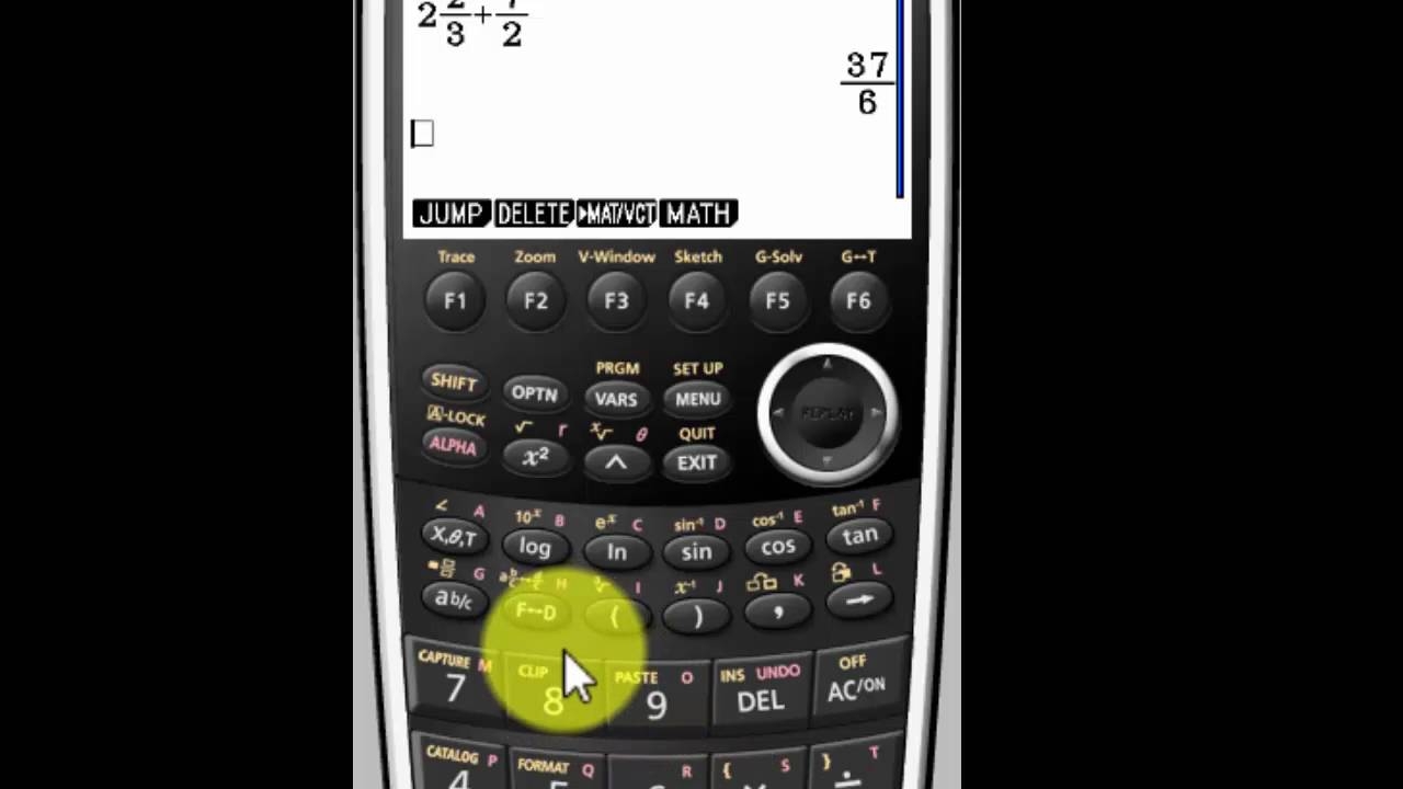 How To Convert Between Improper Fractions Mixed Numbers And Decimals On A Casio Calculator YouTube How To Convert Between Improper Fractions Mixed Numbers And Decimals On A Casio Calculator YouTube