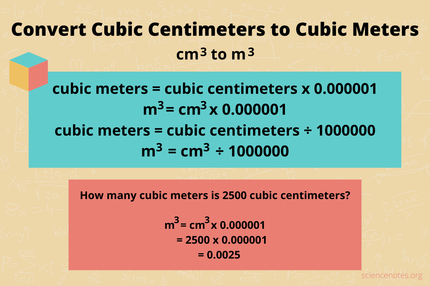 How To Convert Cm3 To M3 Cubic Centimeters To Cubic Meters Conversion Examples How To Convert Cm3 To M3 Cubic Centimeters To Cubic Meters Conversion Examples