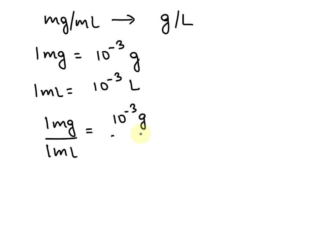 How To Convert Mgml To Gl Thanks 52666