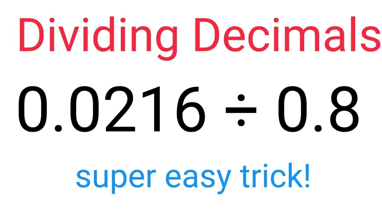 How To Divide Decimals Easily And Correctly fastandeasymaths math divide division decimals YouTube How To Divide Decimals Easily And Correctly fastandeasymaths math divide division decimals YouTube