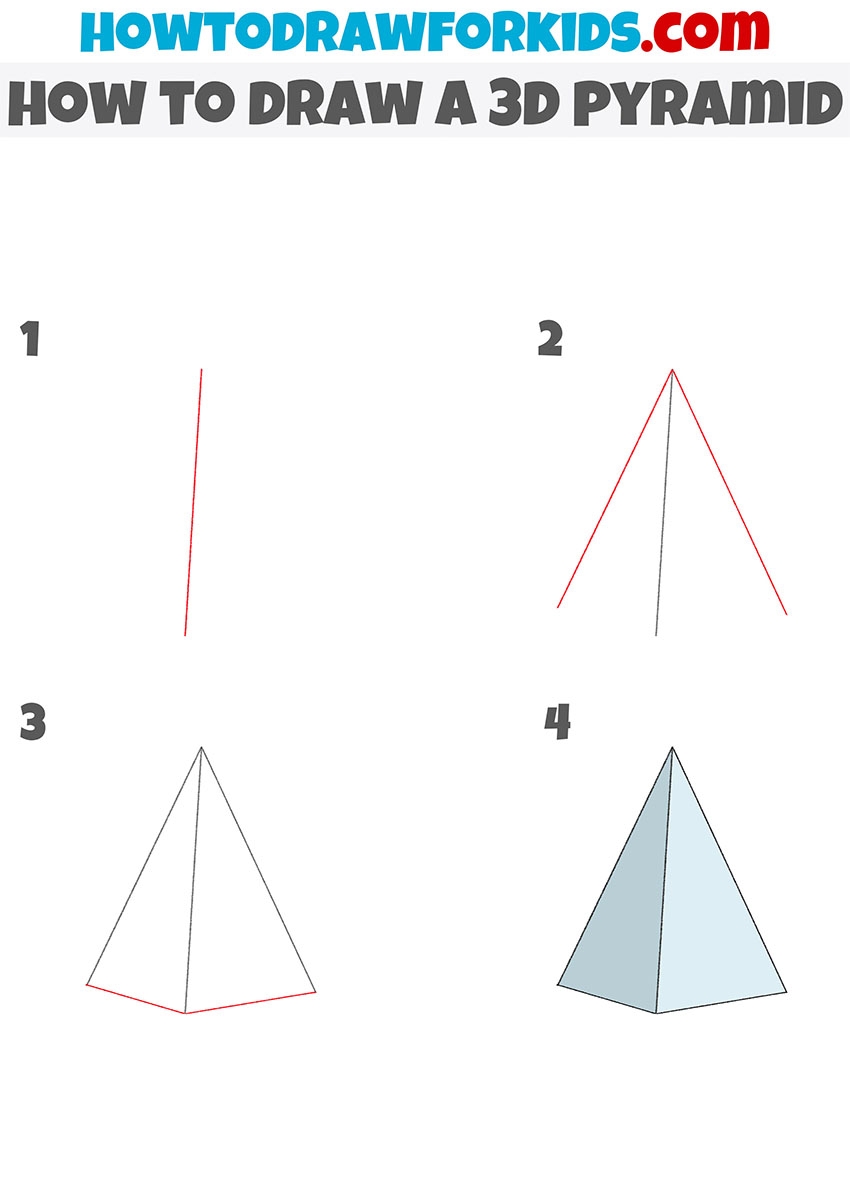 how to draw a triangular pyramid how to draw a triangular pyramid