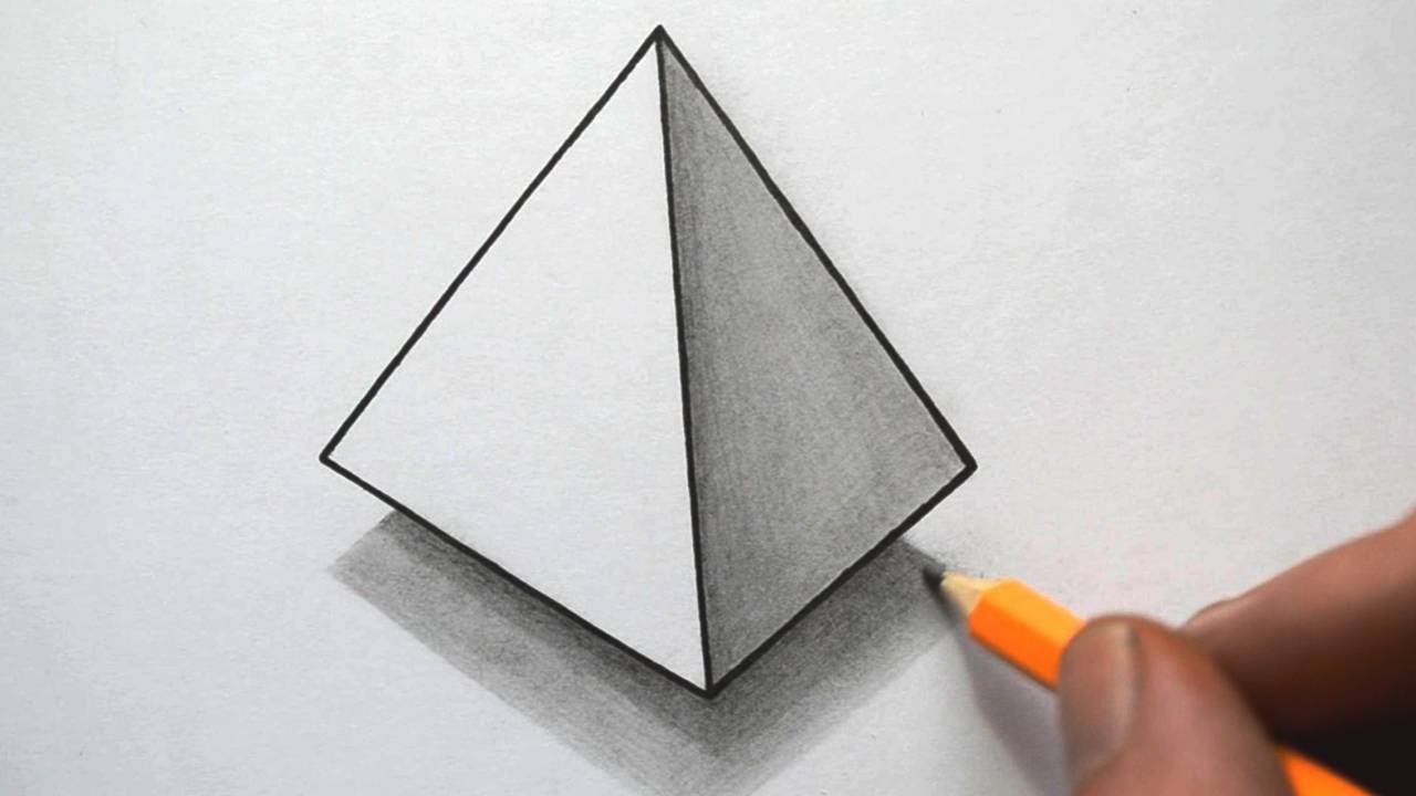 How To Draw A Pyramid YouTube How To Draw A Pyramid YouTube