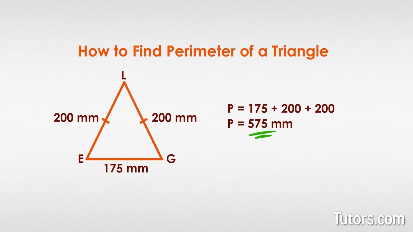 How To Find The Perimeter Of A Triangle Formula Video How To Find The Perimeter Of A Triangle Formula Video