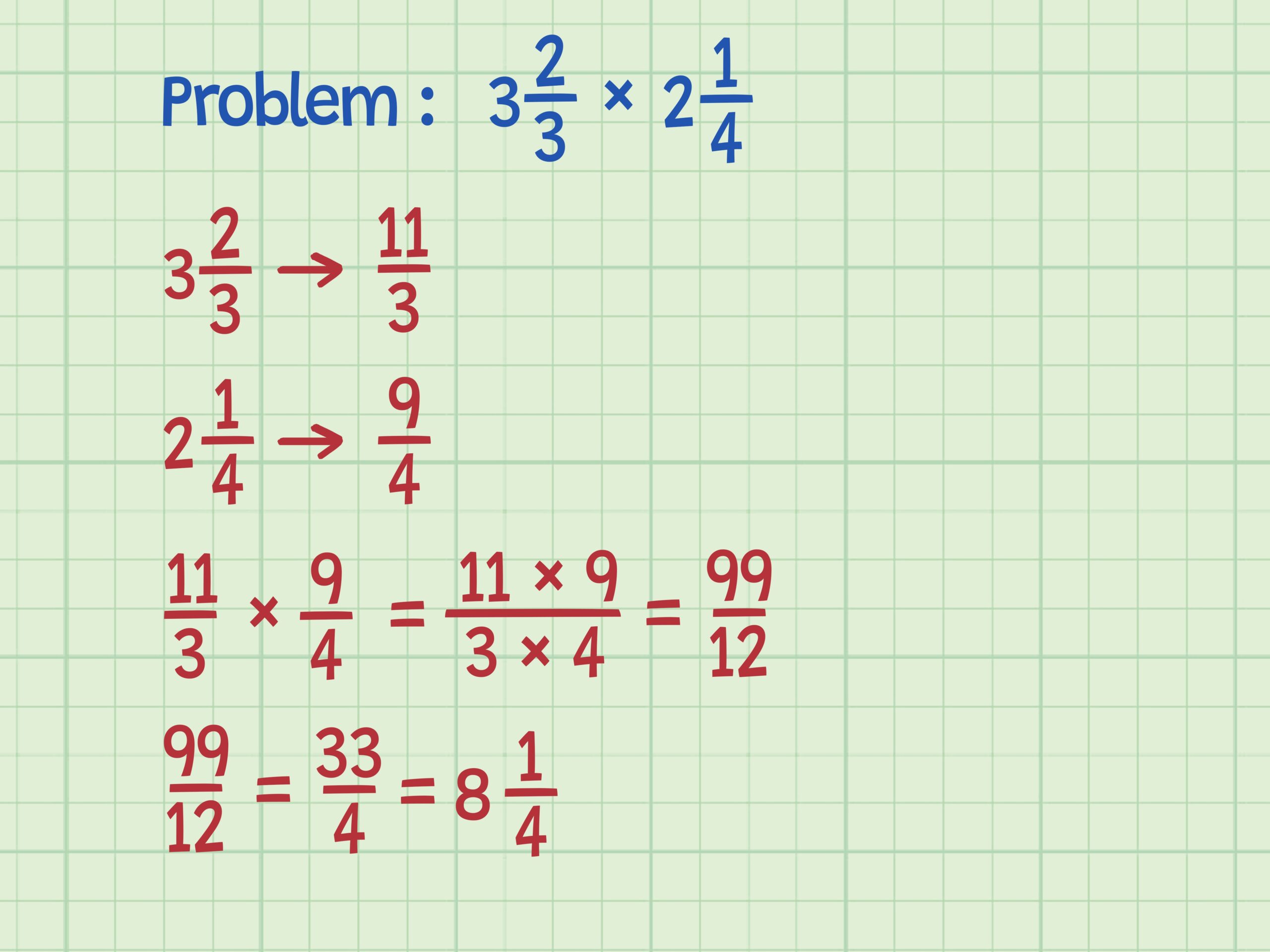 How To Multiply Mixed Numbers Step by Step With Examples