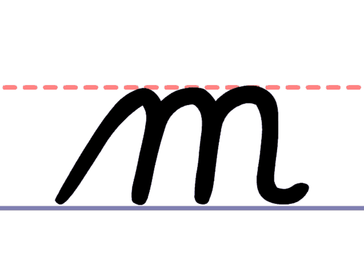 M In Cursive Lowercase