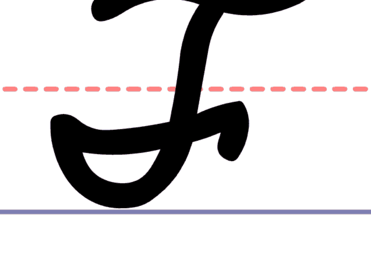 How To Write A Cursive Uppercase F How To Write A Cursive Uppercase F