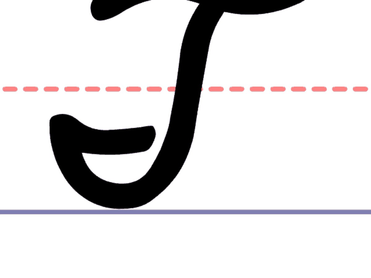 Upper Case Cursive T