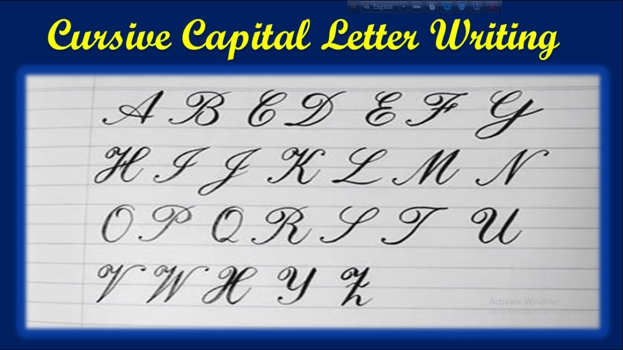 calligraphy cursive capital letters calligraphy cursive capital letters