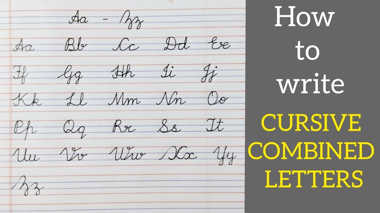 How To Write Cursive Combined Letters Or Joined Letters LEARN EASILY YouTube How To Write Cursive Combined Letters Or Joined Letters LEARN EASILY YouTube