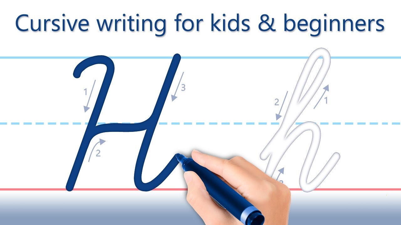How To Write Letter H Cursive Writing For Kids And Beginners Handwriting Practice YouTube How To Write Letter H Cursive Writing For Kids And Beginners Handwriting Practice YouTube