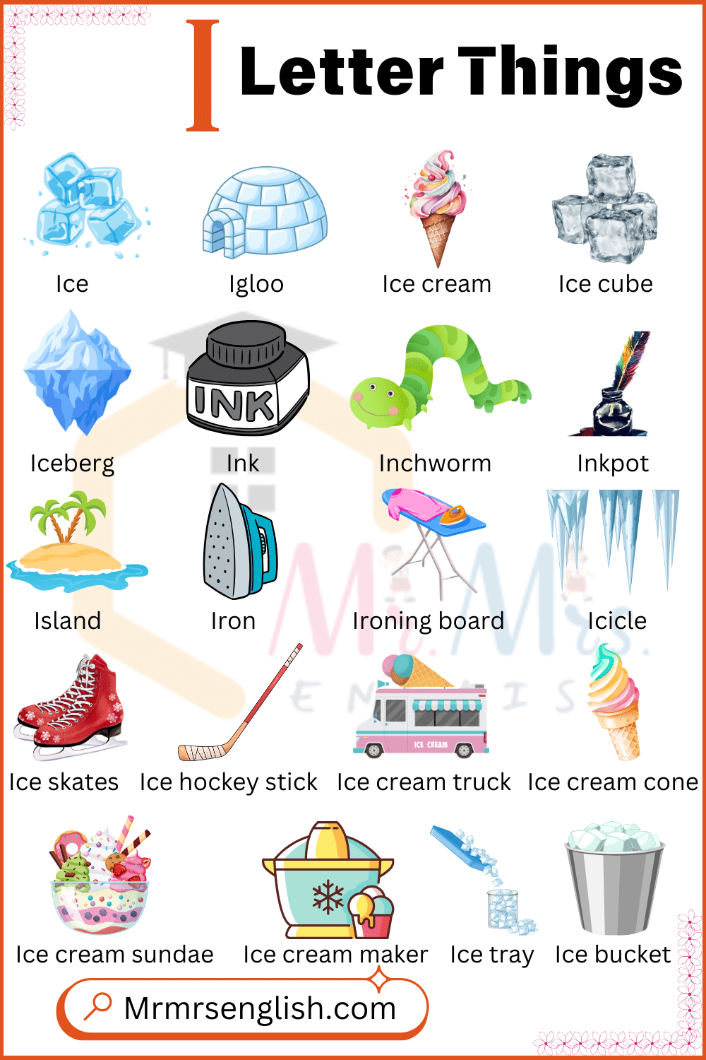 object begin with letter i object begin with letter i