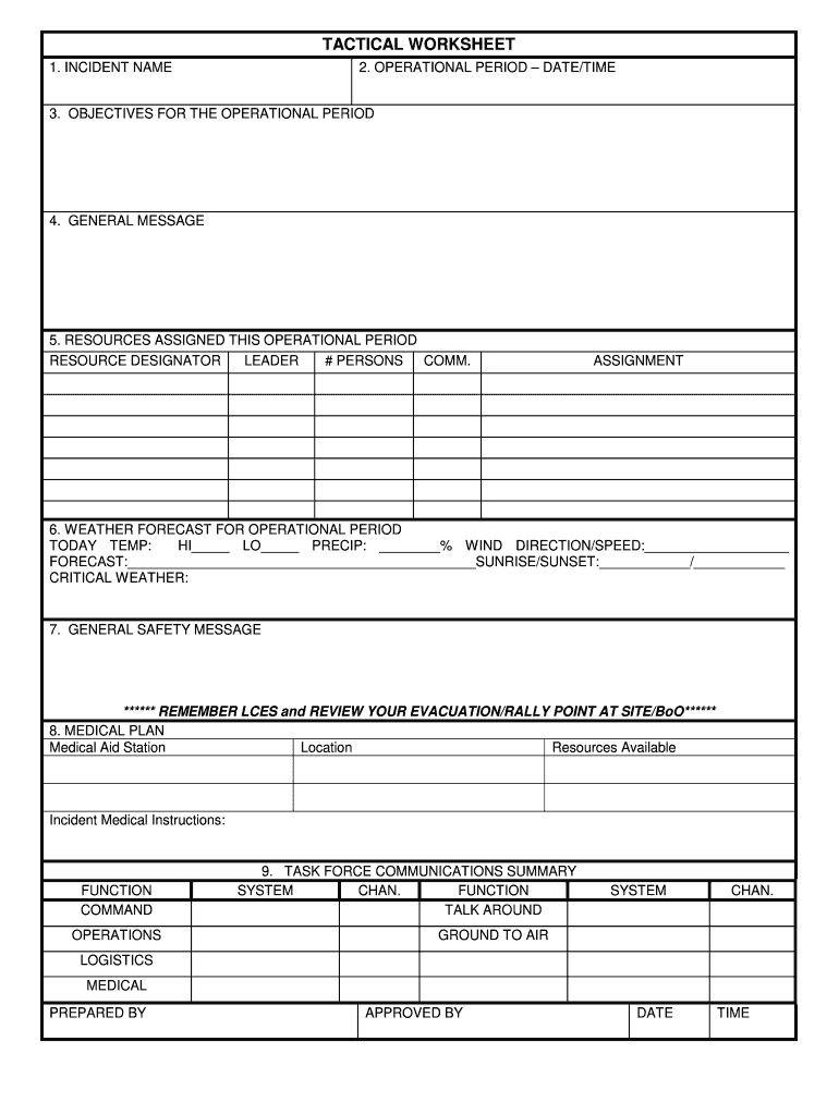 Ics Tactical Worksheet Fill Out Sign Online DocHub Ics Tactical Worksheet Fill Out Sign Online DocHub
