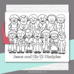 Jesus Disciples Coloring Page Free Printable Kids Bible Teacher