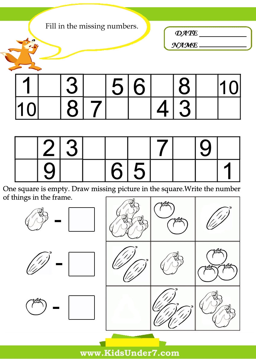 Kids Under 7 Kids Math Worksheets Kids Under 7 Kids Math Worksheets