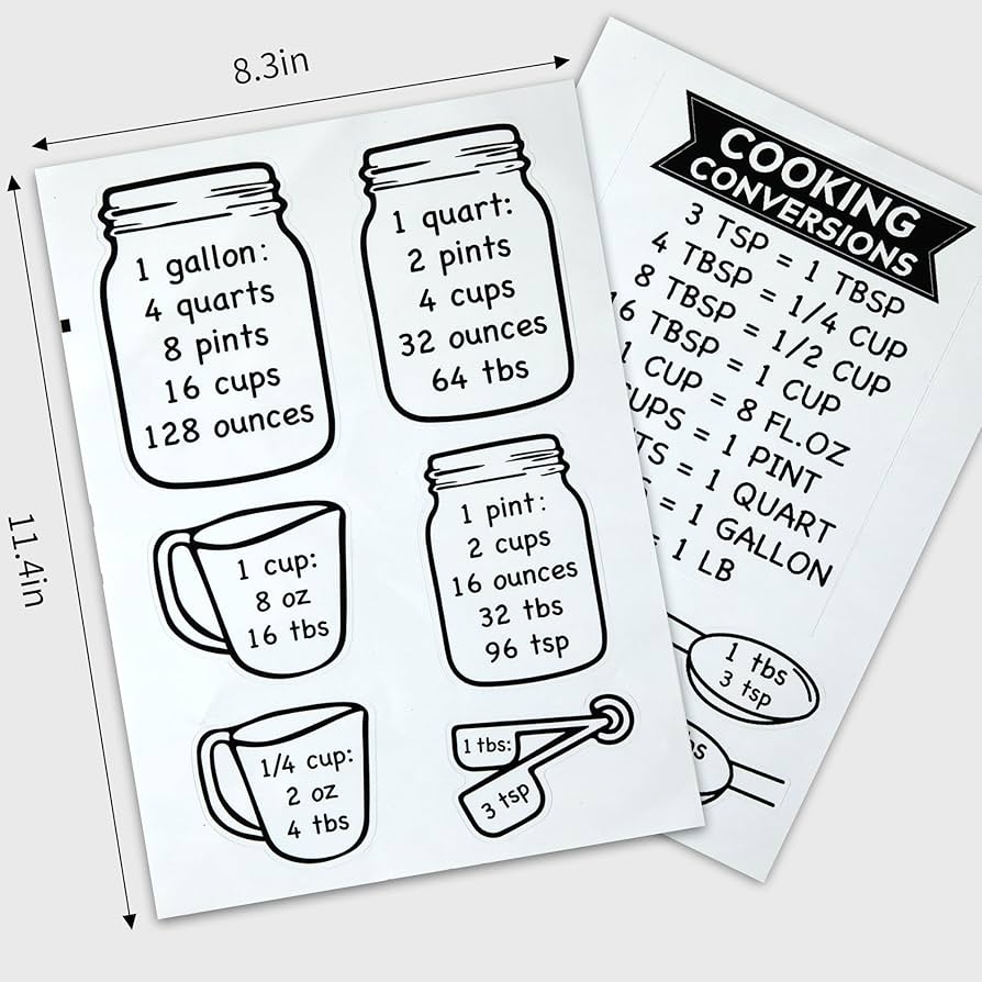 quart cup gallon pint chart quart cup gallon pint chart