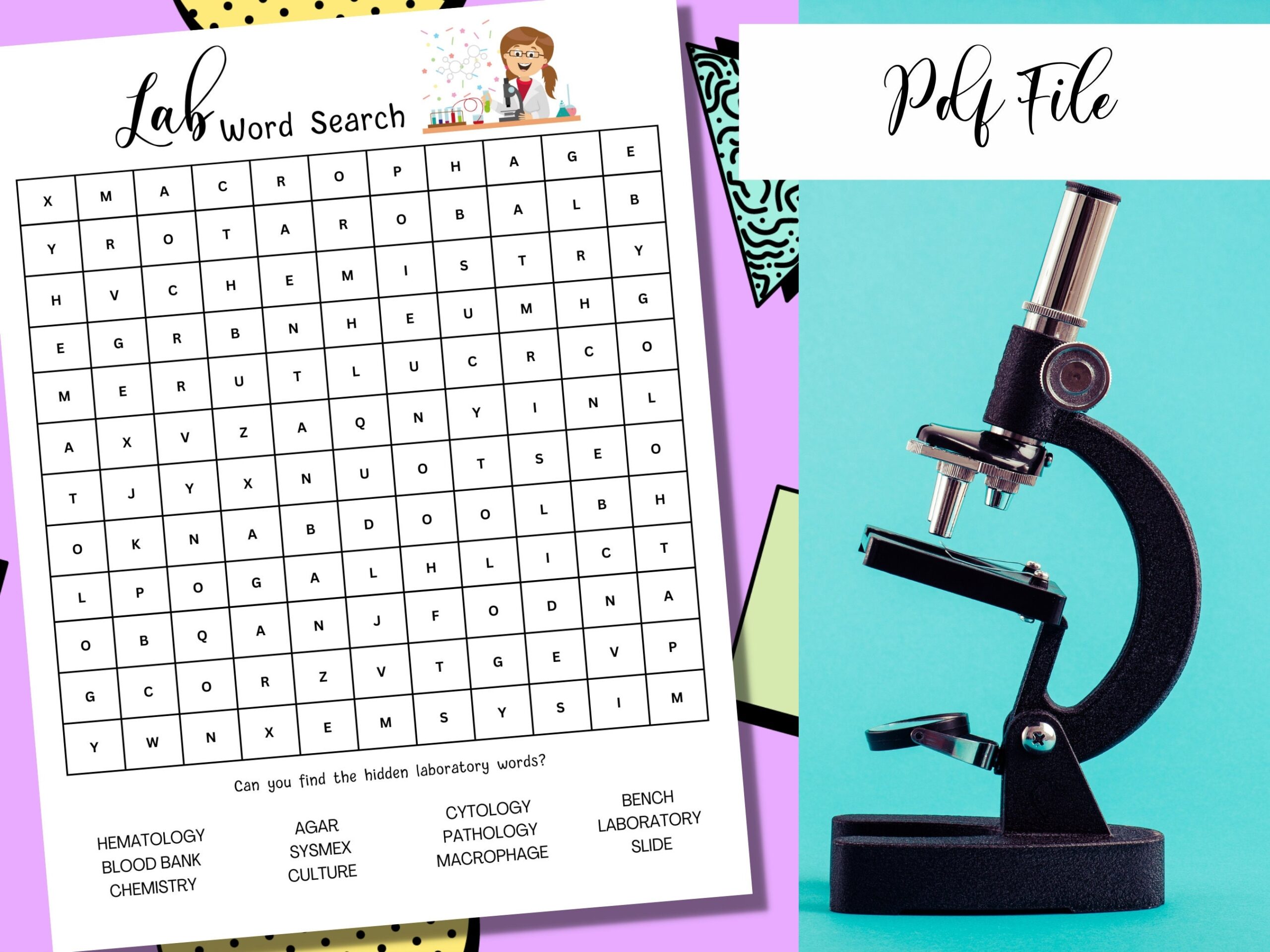 laboratory word search laboratory word search