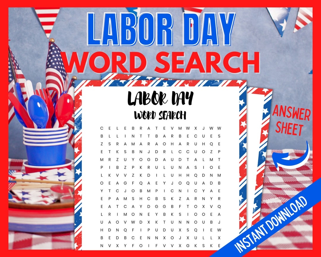labor day word search