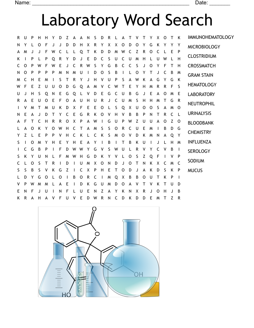 Laboratory Word Search WordMint Laboratory Word Search WordMint