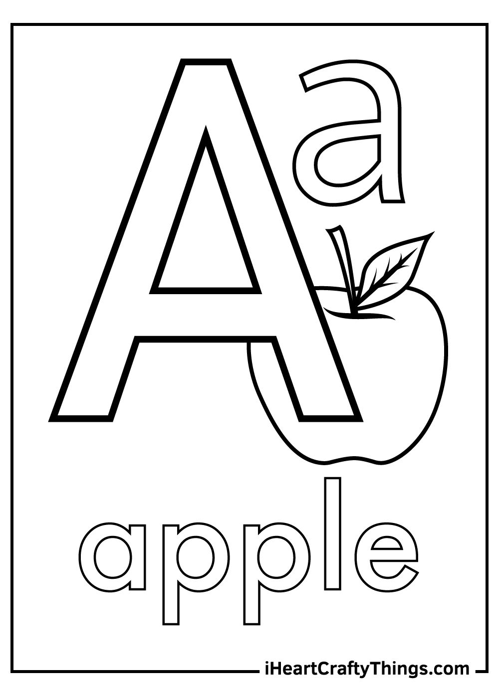 Letter A Coloring Pages Letter A Coloring Pages