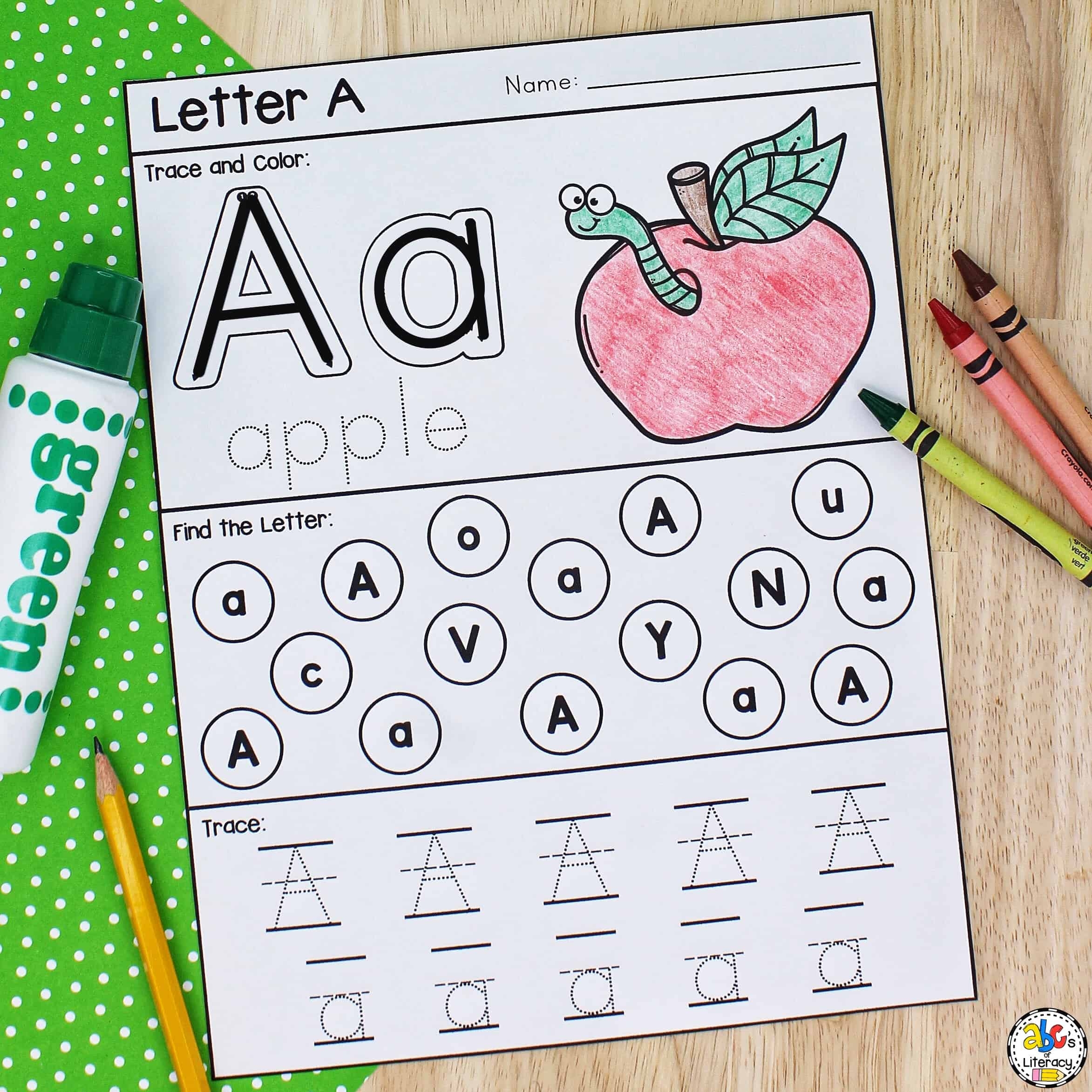 Letter Recognition Free Printable Worksheets