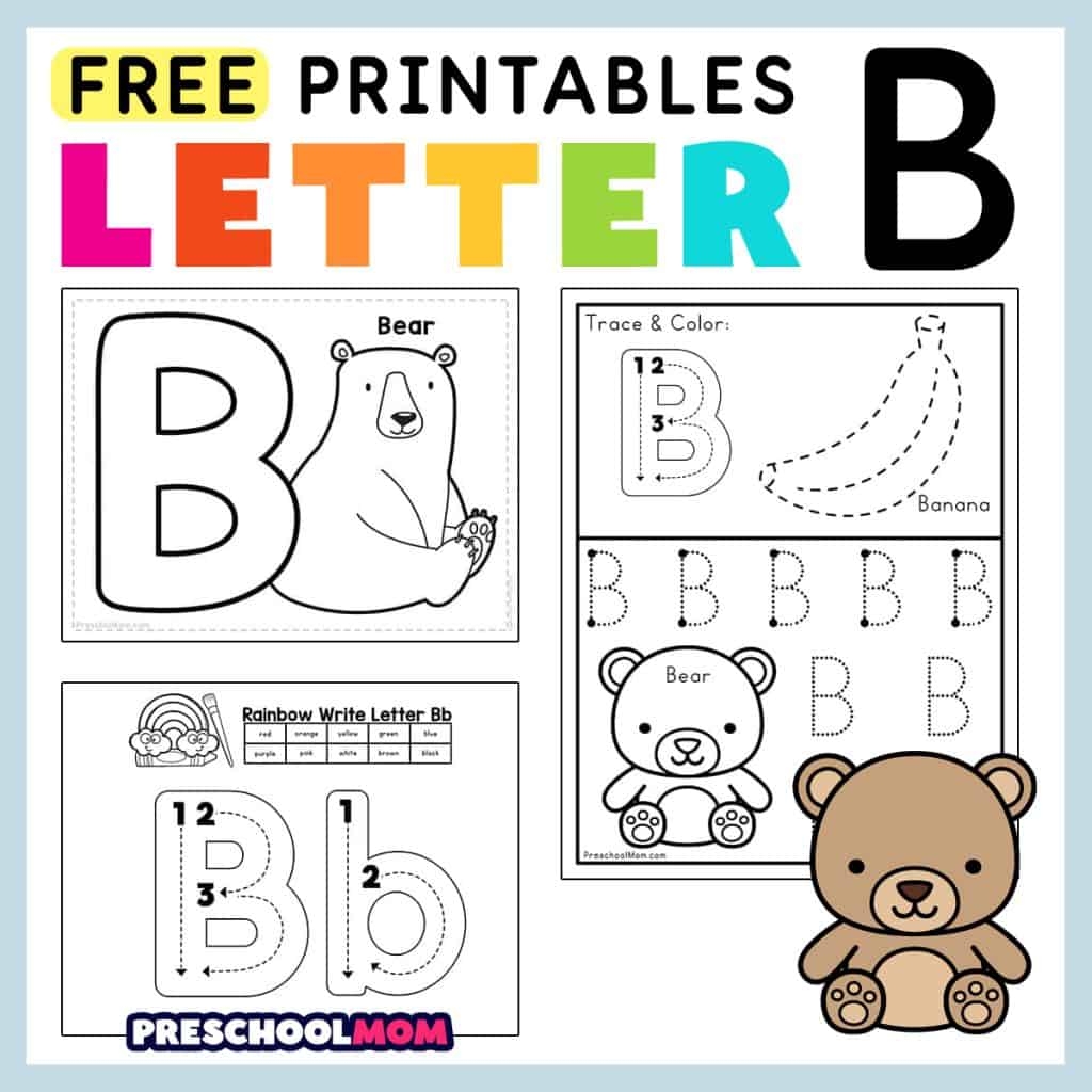 Free Printable Letter B Worksheets