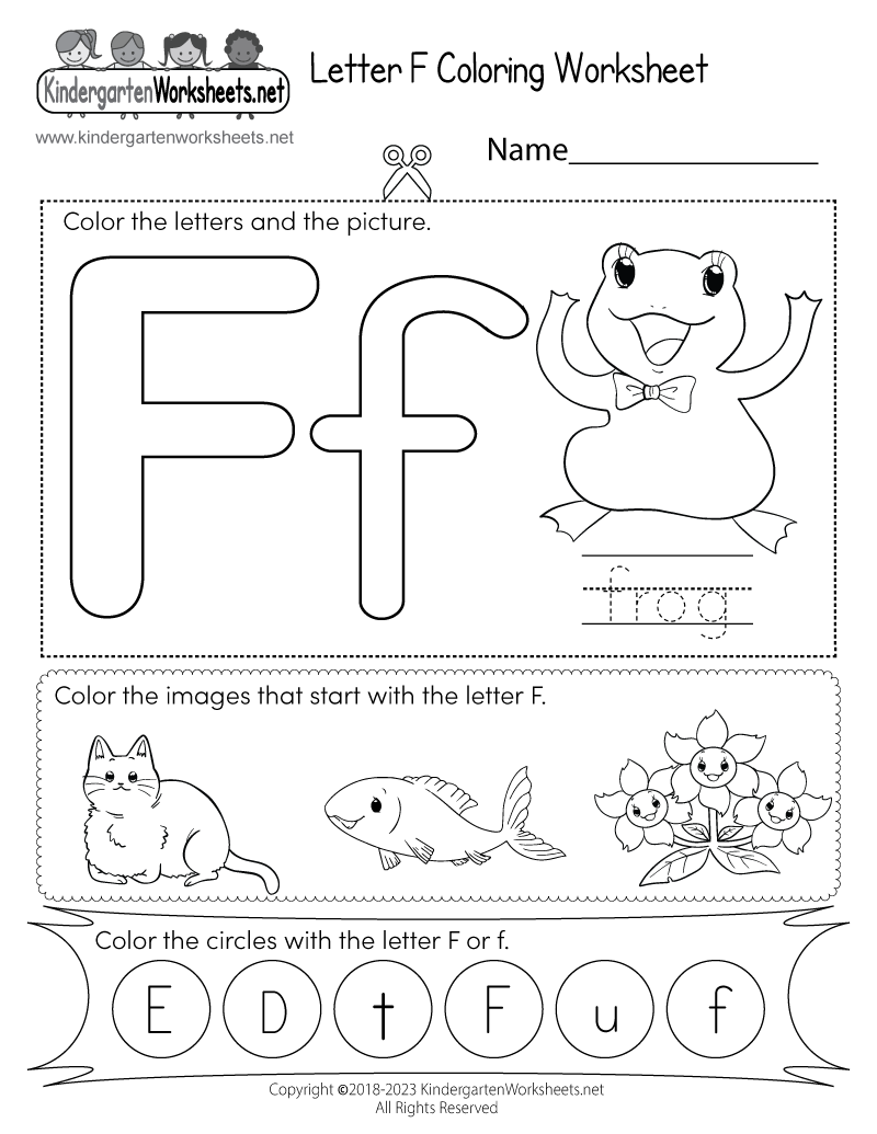 free printable worksheets for kindergarten pdf