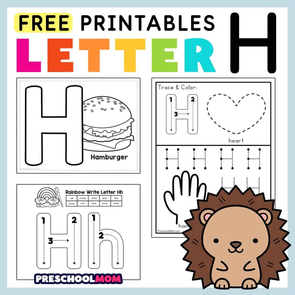 H Worksheets For Preschool