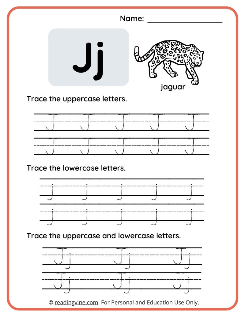 Letter J Worksheets For Preschool Free Printable Letter J Worksheets For Preschool Free Printable