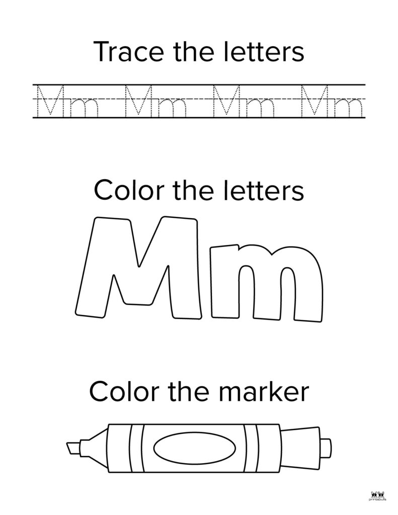 Letter M Worksheets 50 FREE Printables Printabulls Letter M Worksheets 50 FREE Printables Printabulls