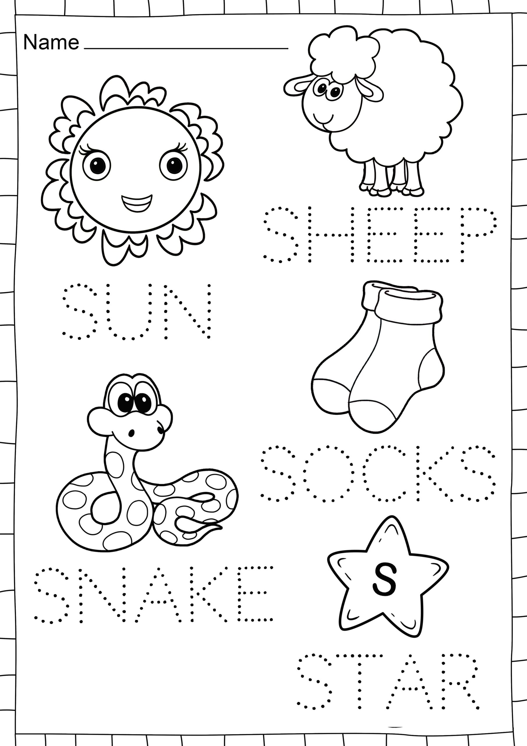 Printable Letter S Worksheets