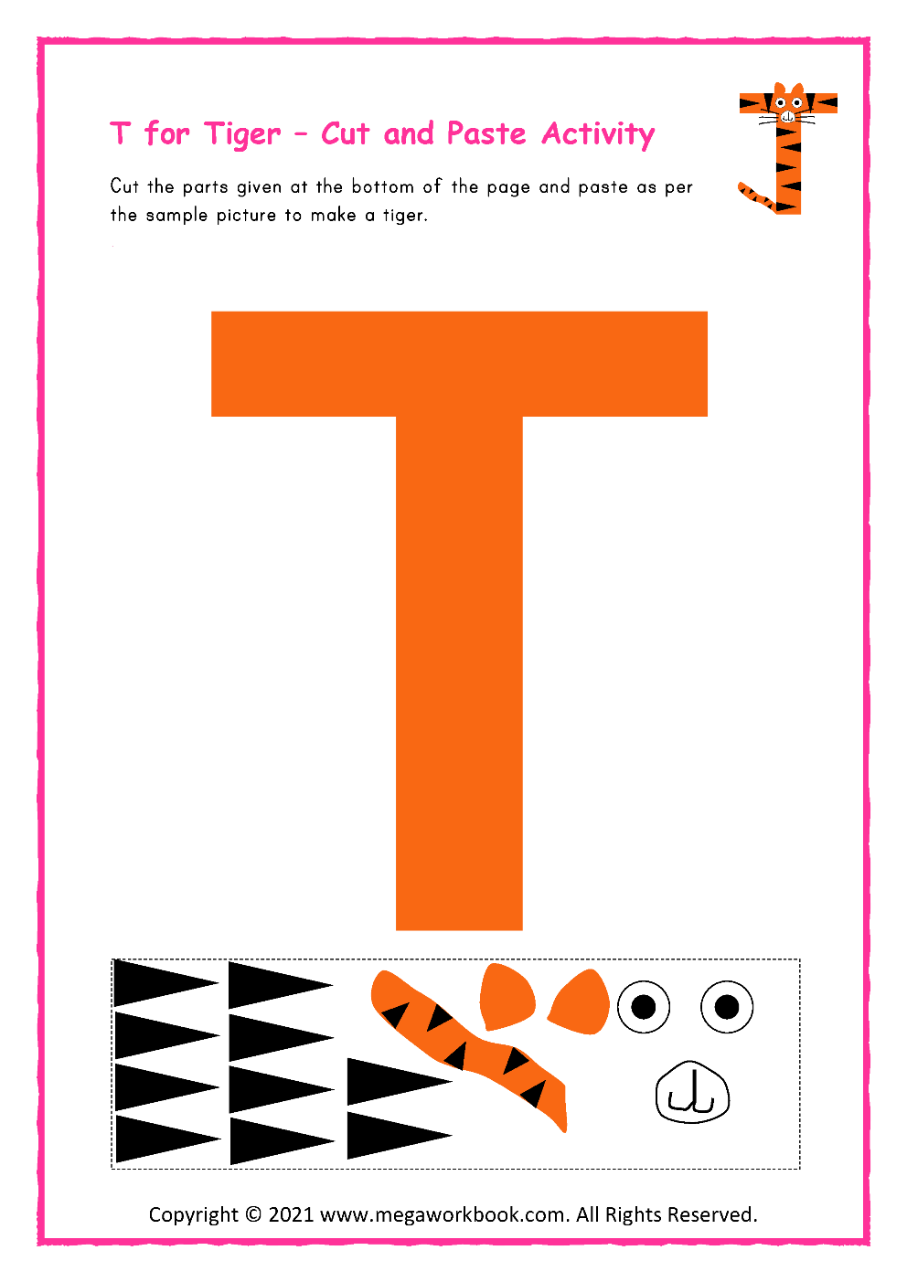 Letter T Activities For Preschool Letter T Worksheets Letter T Crafts Letter T Printables MegaWorkbook