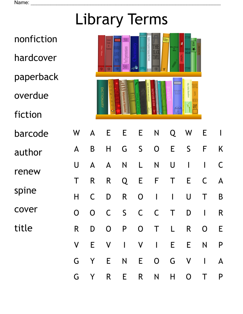 Library Word Search