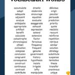 List Of 6th Grade Vocabulary Words To Print Or Download