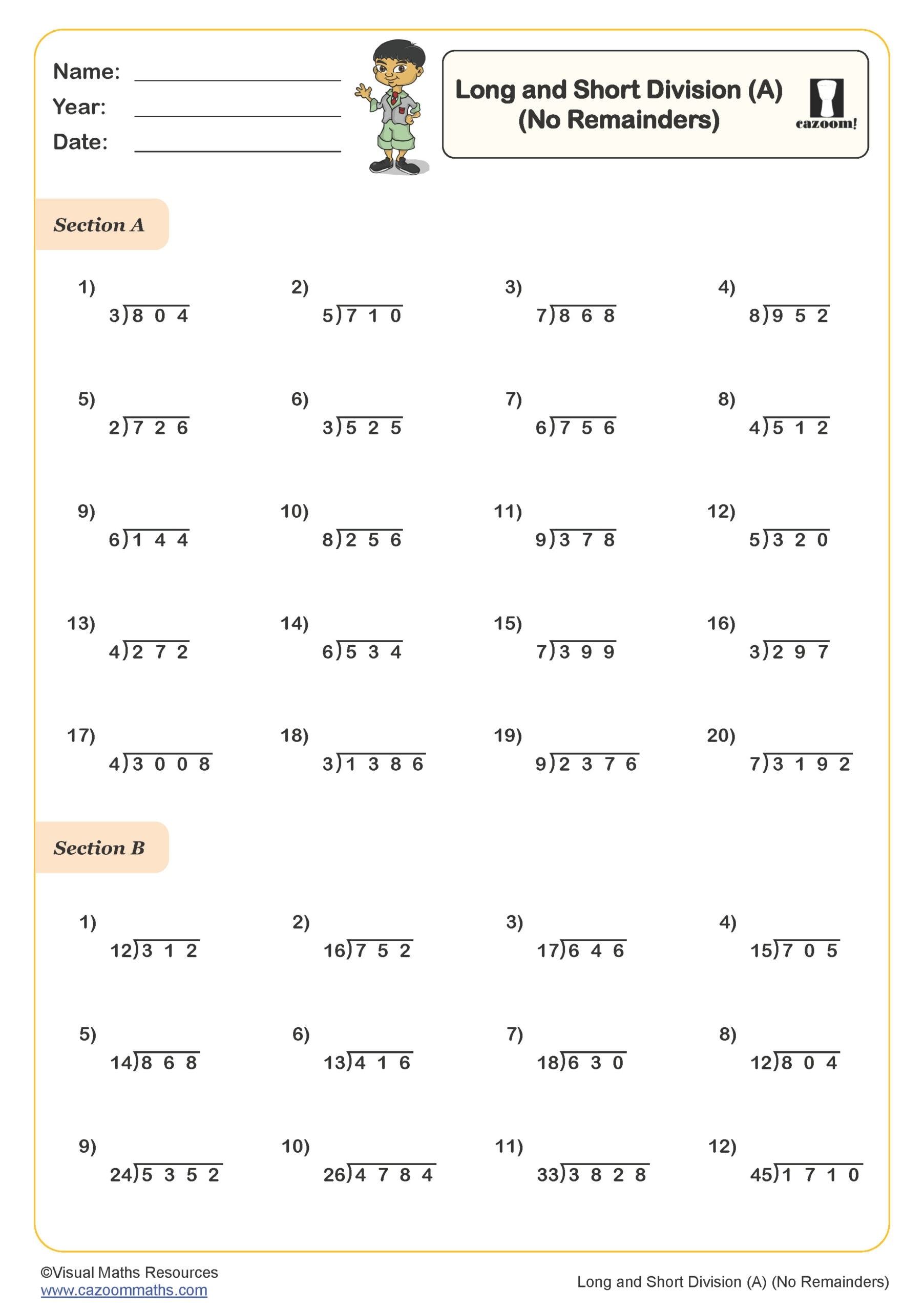 printable long division worksheets printable long division worksheets