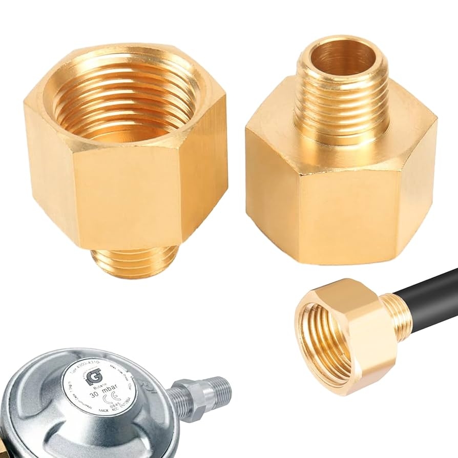 LPG Gas Adapter 2 6 Inch Female X 1 4 Inch Male Thread Gas Adapter Gas Stove Fittings Gas Hose Connector Made Of Copper Transition Gas Hose Connector Made Of Brass For Gas Stove