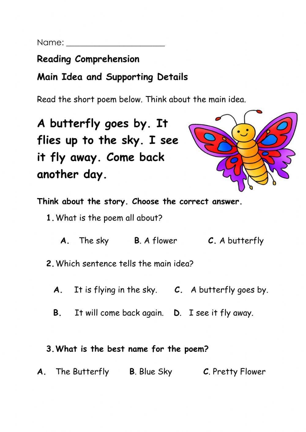 Main Idea Online Worksheet For Grade 3 Live Worksheets Worksheets Library Main Idea Online Worksheet For Grade 3 Live Worksheets Worksheets Library