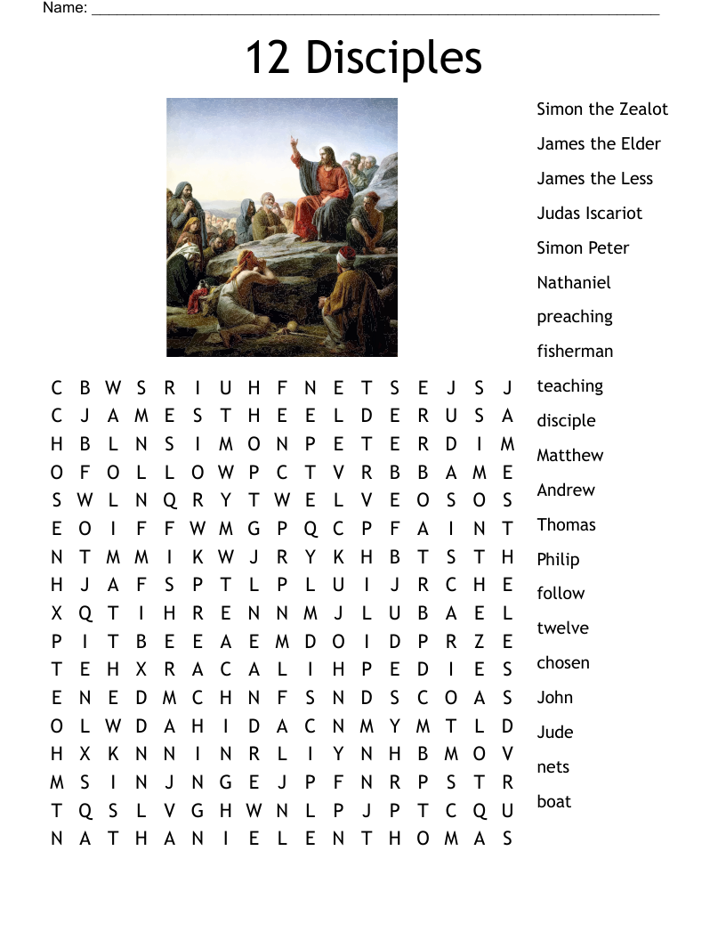 Match These Apostles Worksheet WordMint Match These Apostles Worksheet WordMint