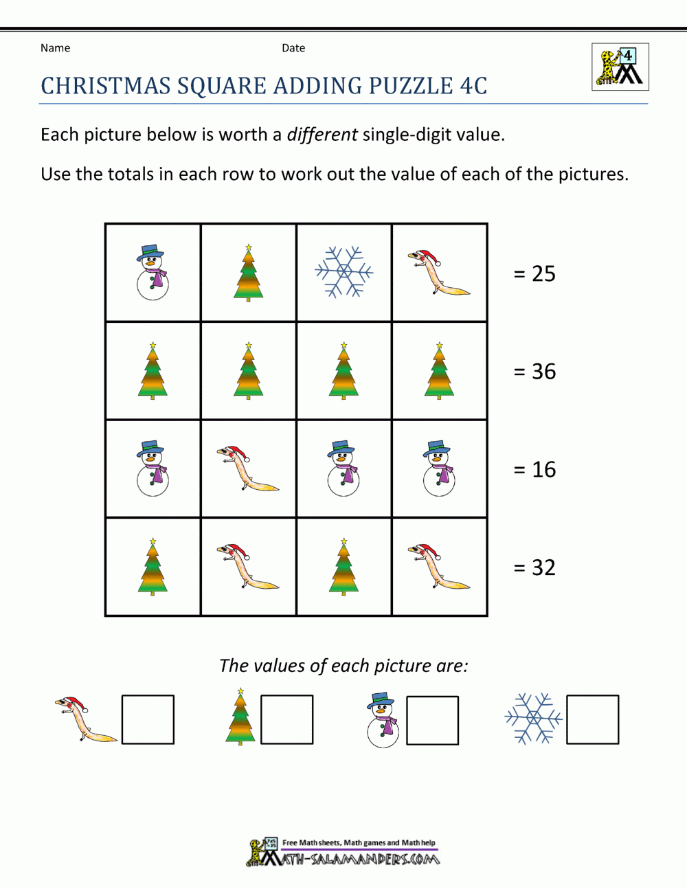 free printable 4th grade math worksheets